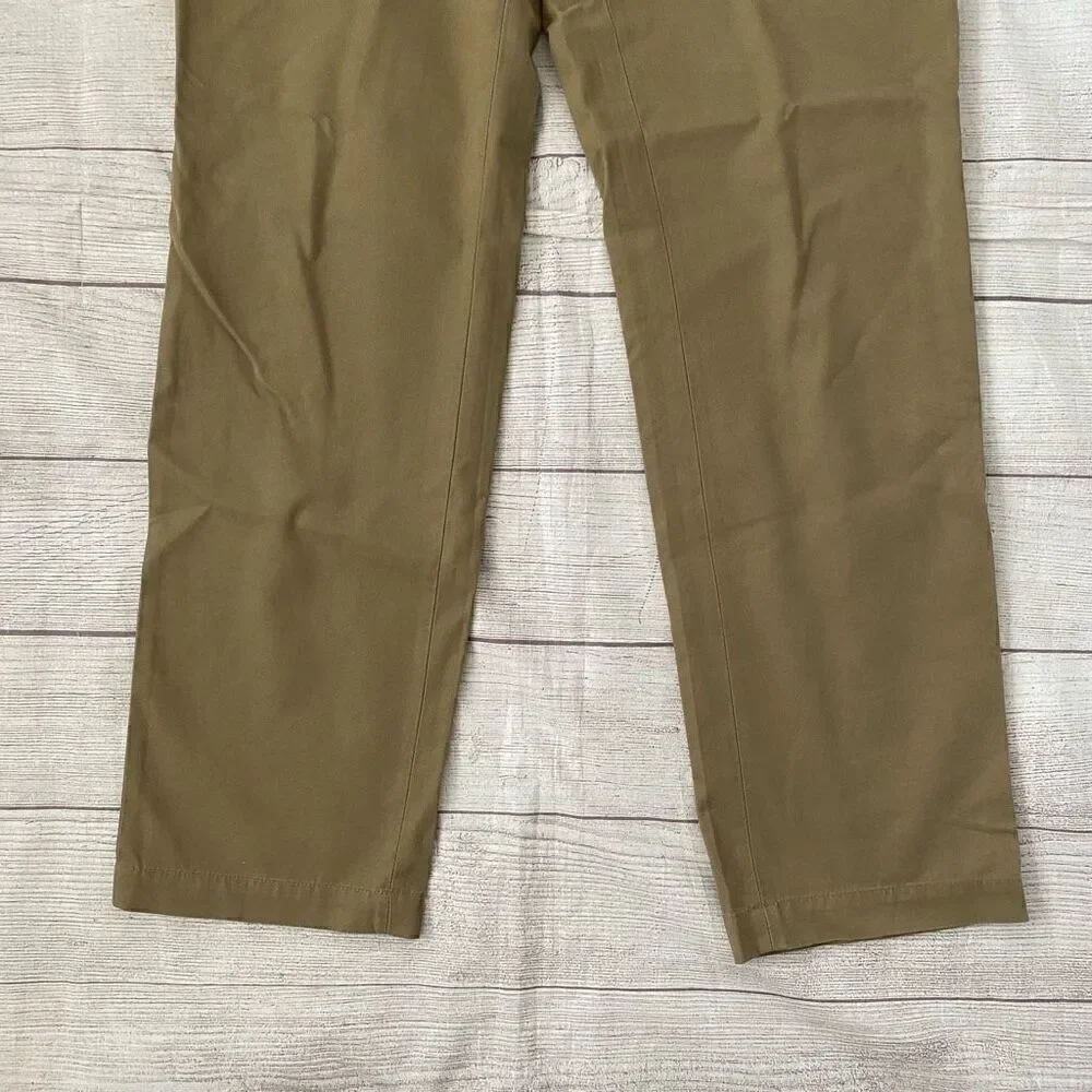 Banana republic men L/34 waist 100% cotton Aiden slim chino tan